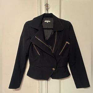 Faith Connexion Black Fitted Zip Up Jacket